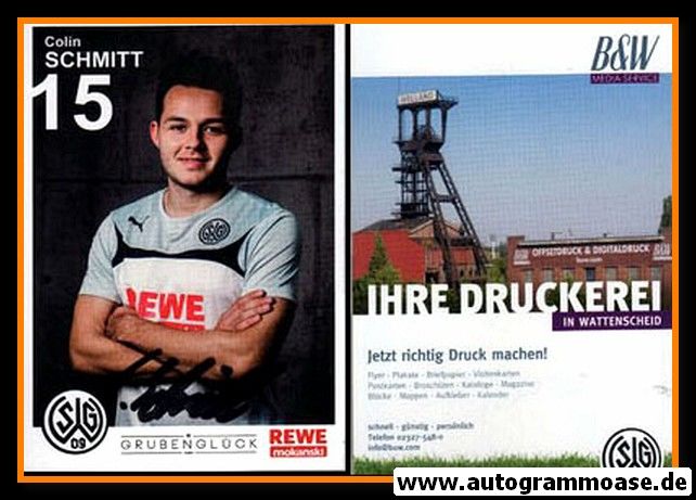 Autogramm Fussball | SG Wattenscheid 09 | 2015 | Collin SCHMITT