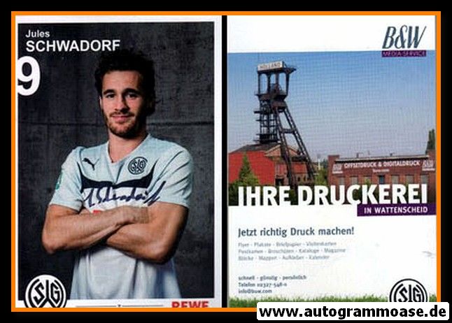 Autogramm Fussball | SG Wattenscheid 09 | 2015 | Jules SCHWADORF