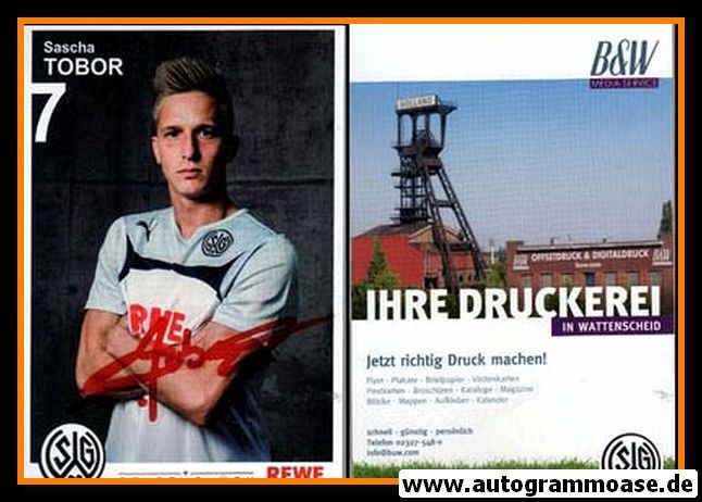 Autogramm Fussball | SG Wattenscheid 09 | 2015 | Sascha TOBOR