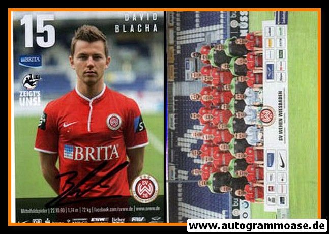 Autogramm Fussball | SV Wehen Wiesbaden | 2014 | David BLACHA