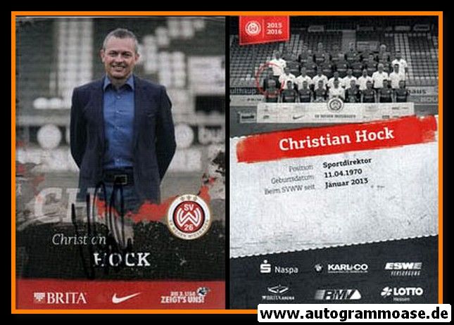 Autogramm Fussball | SV Wehen Wiesbaden | 2015 | Christian HOCK