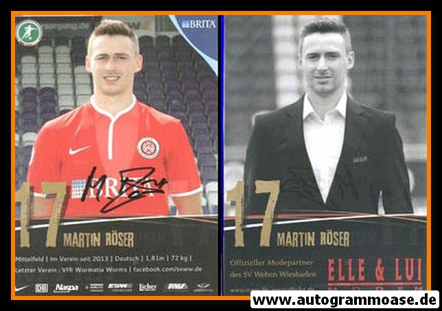 Autogramm Fussball | SV Wehen Wiesbaden | 2013 | Martin RÖSER