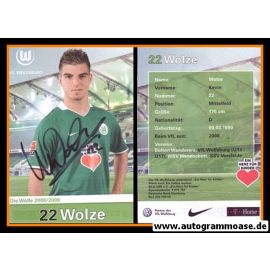 Autogramm Fussball | VfL Wolfsburg | 2008 | Kevin WOLZE