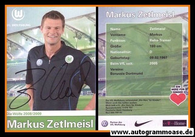 Autogramm Fussball | VfL Wolfsburg | 2008 | Markus ZETLMEISL