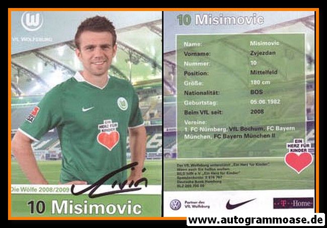 Autogramm Fussball | VfL Wolfsburg | 2008 | Zvjezdan MISIMOVIC