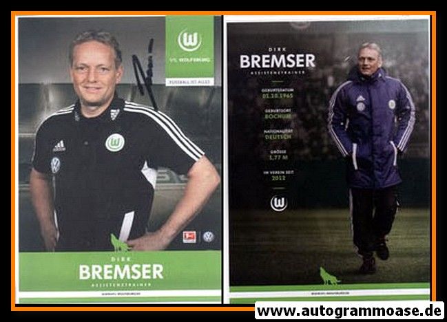 Autogramm Fussball | VfL Wolfsburg | 2012 | Dirk BREMSER