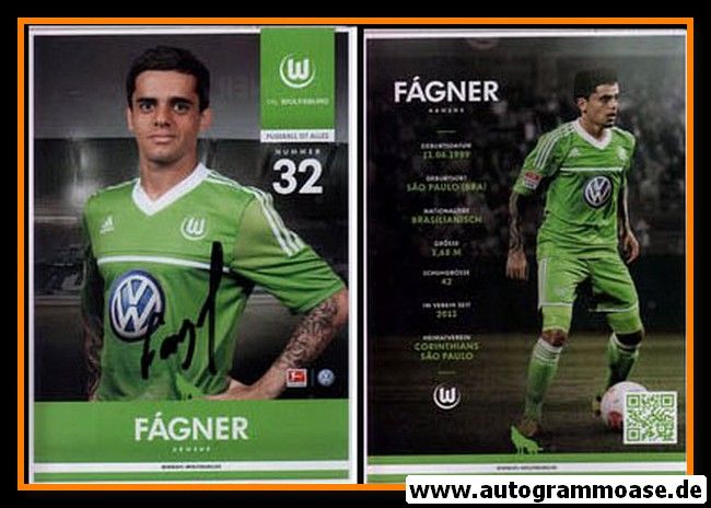 Autogramm Fussball | VfL Wolfsburg | 2012 | FAGNER