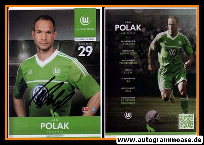 Autogramm Fussball | VfL Wolfsburg | 2012 | Jan POLAK