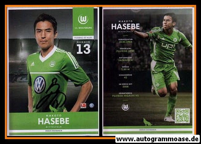 Autogramm Fussball | VfL Wolfsburg | 2012 | Makoto HASEBE