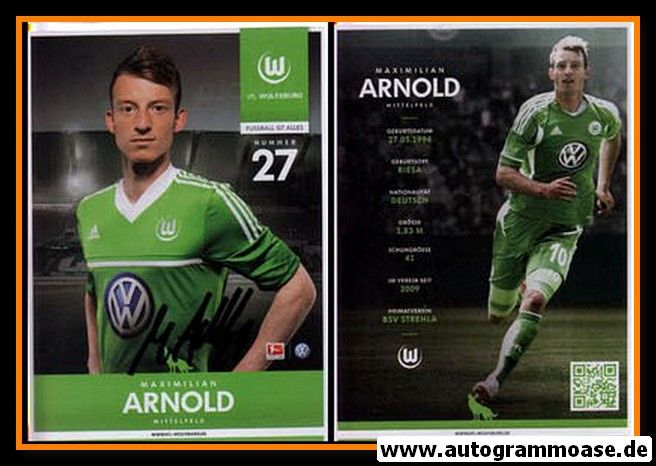 Autogramm Fussball | VfL Wolfsburg | 2012 | Maximilian ARNOLD