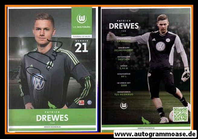 Autogramm Fussball | VfL Wolfsburg | 2012 | Patrick DREWES