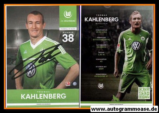 Autogramm Fussball | VfL Wolfsburg | 2012 | Thomas KAHLENBERG