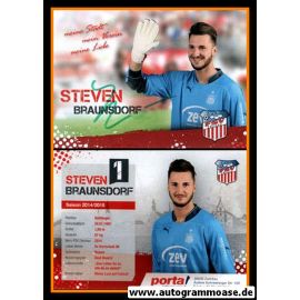 Autogramm Fussball | FSV Zwickau | 2014 | Steven BRAUNSDORF