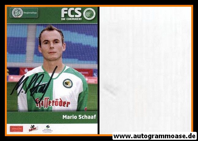 Autogramm Fussball | Sachsen Leipzig | 2010er | Mario SCHAAF