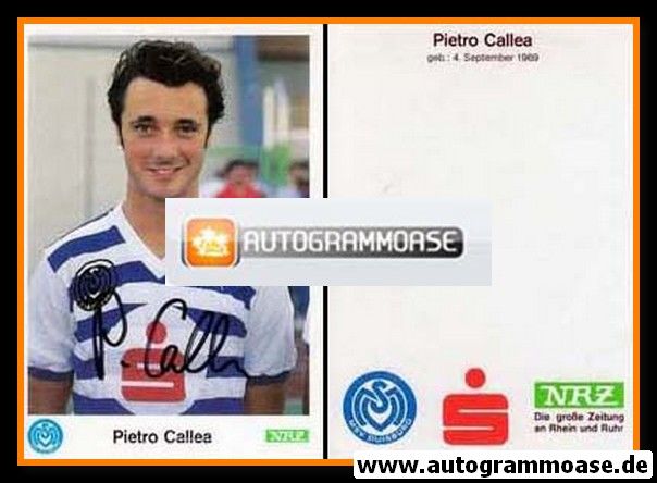 Autogramm Fussball | MSV Duisburg | 1989 | Pietro CALLEA