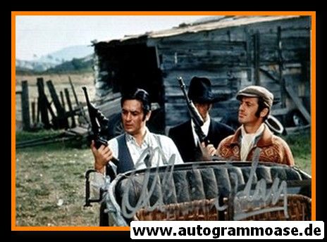 Autogramm Film (FR) | Alain DELON | 1970 Foto "Borsalino"