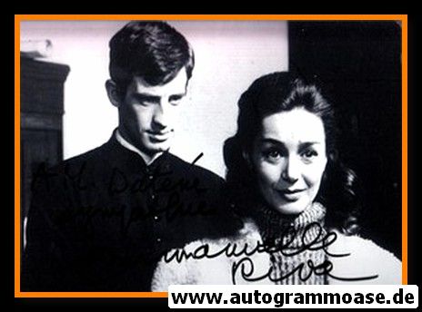 Autogramm Film (Frankreich) | Emmanuelle RIVA | 1960er Foto Retro (JP Belmondo SW)