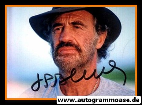 Autogramm Film (Frankreich) | Jean-Paul BELMONDO | 1990er Foto (Portrait Color)