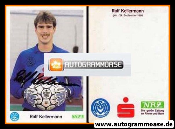Autogramm Fussball | MSV Duisburg | 1989 | Ralf KELLERMANN