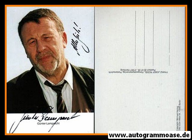 Autogramm Schauspieler | Günter LAMPRECHT | 1980er (Portrait Color Rüdel) Haring