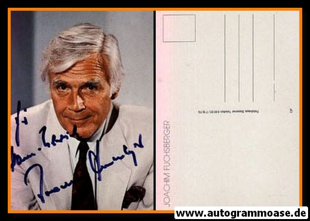 Autogramm Schauspieler | Joachim FUCHSBERGER | 1980er (Portrait Color Sessner)