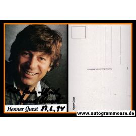 Autogramm Schauspieler | Henner QUEST | 1990er (Portrait Color Sessner)