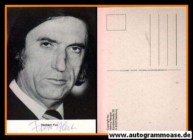 Autogramm Schauspieler | Herbert FUX | 1980er (Portrait SW Neuper)