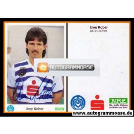 Autogramm Fussball | MSV Duisburg | 1989 | Uwe KOBER