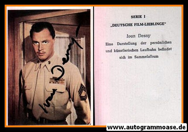 Autogramm Schauspieler | Ivan DESNY | 1970er (Portrait Color Sabi)