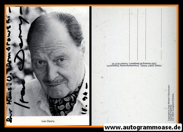Autogramm Schauspieler | Ivan DESNY | 1990er (Portrait SW Rüdel)