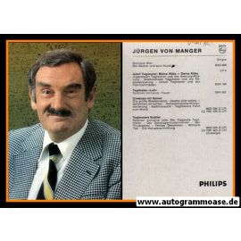 AK Schauspieler | Jürgen VON MANGER | 1980er (Portrait Color Philips)