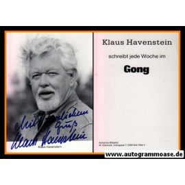 Autogramm Schauspieler | Klaus HAVENSTEIN | 1980er (Portrait SW Gong)