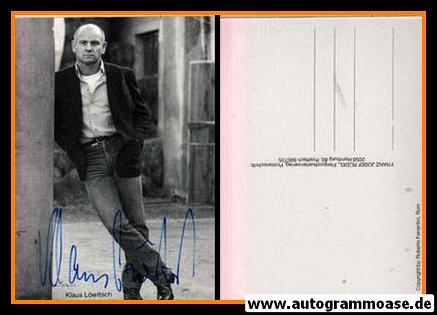 Autogramm Schauspieler | Klaus LÖWITSCH | 1990er (Portrait SW Rüdel) 2