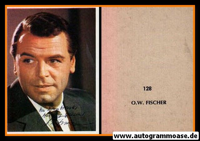 Autogramm Schauspieler | O. W. FISCHER | 1960er (Portrait Color Sabi)