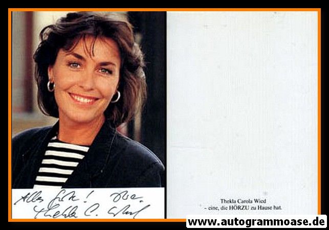 Autogramm Schauspieler | Thekla Carola WIED | 1980er (Portrait Color Hörzu) 2