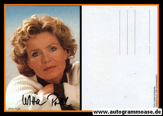 Autogramm Schauspieler | Witta POHL | 1980er (Portrait Color) Erdmanski