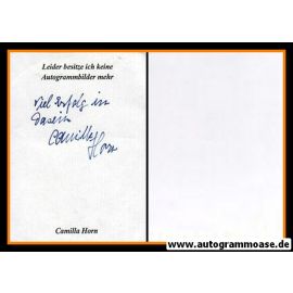 Autograph Schauspieler | Camilla HORN