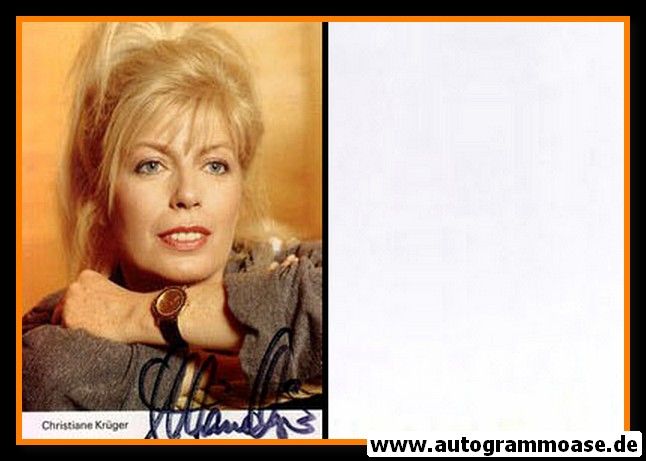 Autogramm Schauspieler | Christiane KRÜGER | 1980er (Portrait Color)