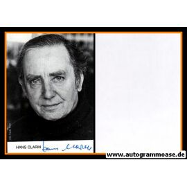 Autogramm Schauspieler | Hans CLARIN | 1980er (Portrait SW)