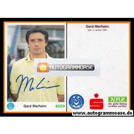 Autogramm Fussball | MSV Duisburg | 1989 | Gerd MERHEIM