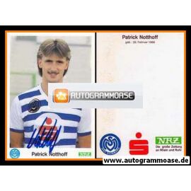 Autogramm Fussball | MSV Duisburg | 1989 | Patrick NOTTHOFF
