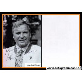 Autogramm Schauspieler | Manfred MAIER | 1980er (Portrait SW)