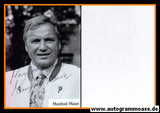 Autogramm Schauspieler | Manfred MAIER | 1980er (Portrait SW)