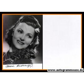 Autogramm Schauspieler | Maria ANDERGAST | 1940er Foto (Portrait SW)