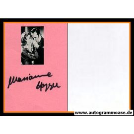 Autograph Schauspieler | Marianne HOPPE
