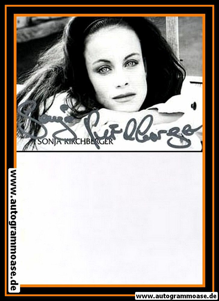 Autogramm Schauspieler | Sonja KIRCHBERGER | 1980er (Portrait SW) 2