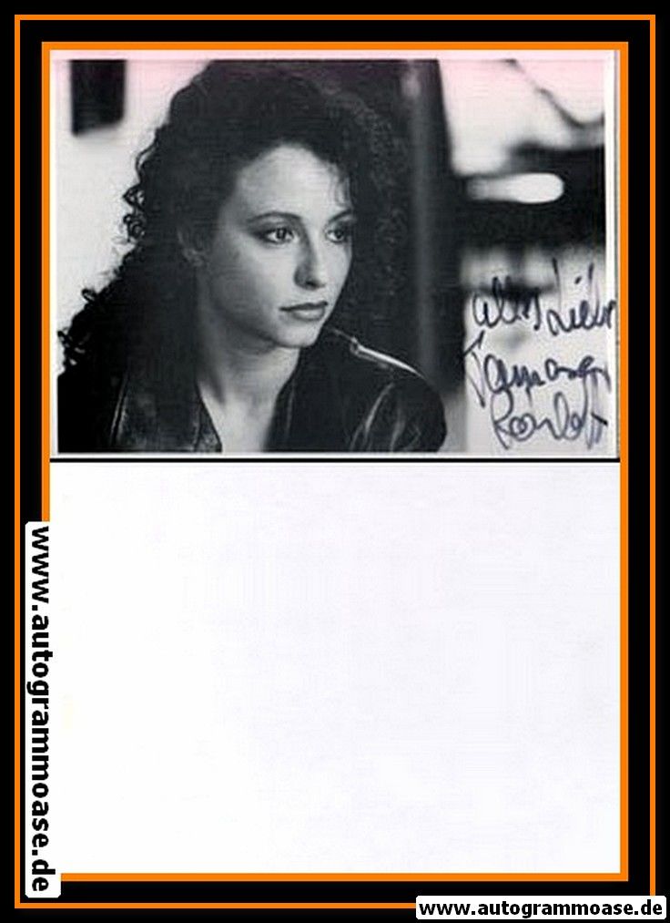 Autogramm Schauspieler | Tamara ROHLOFF | 1980er (Portrait SW) 
