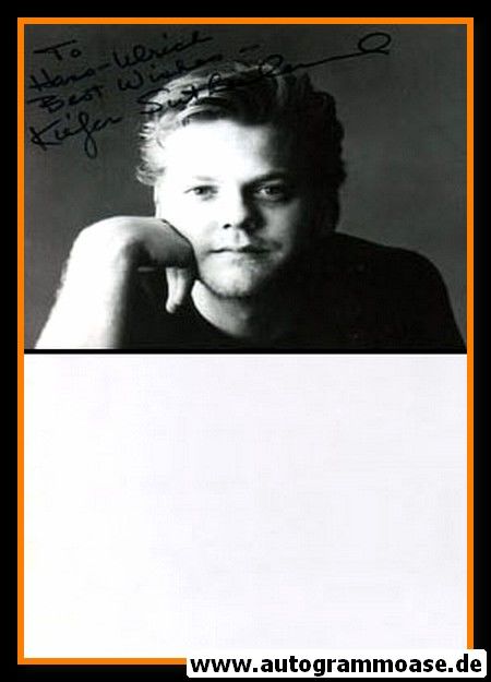 Autogramm Film (Kanada) | Kiefer SUTHERLAND | 1990er Foto (Portrait SW)