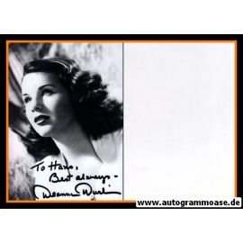 Autogramm Film (Kanada) | Deanna DURBIN | 1940er Foto Retro (Portrait SW) 1