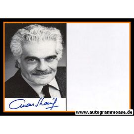 Autogramm Film (Ägypten) | Omar SHARIF | 1990er (Portrait SW)